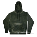 Ο ήλιος ξεθωριάσει το Hoodie Streetwear Men Navy Oil Wash